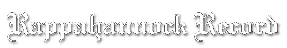 Record banner White w Black